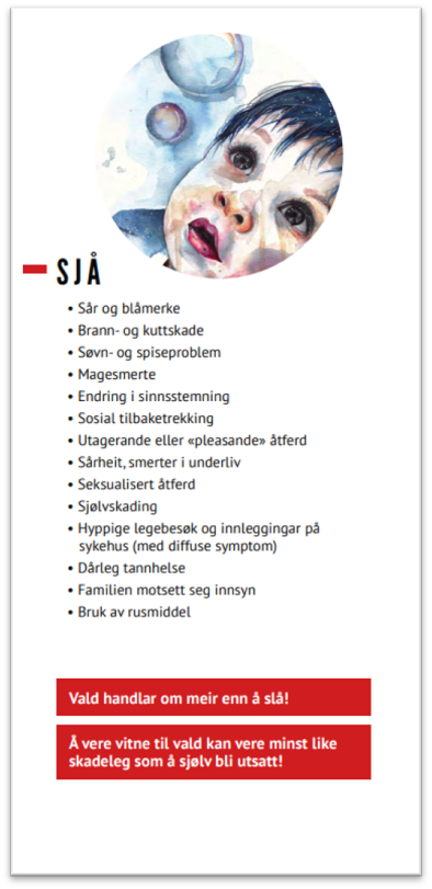 Bilde frå Handlingskortet frå Krisesenteret for Sunnmøre, illustrert av Liza Hasan - Klikk for stort bilete